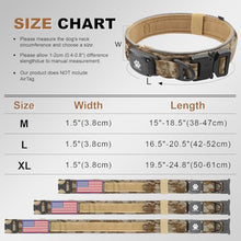 Load image into Gallery viewer, 2026 Upgrade Dog Collar with IPX8 Waterproof AirTag Holder,Military Tactical Handle and Ultra-Durable Metal Buckle/Night Reflective,GPS Collar for Medium to Large Dogs (Camouflage Khaki/XL)
