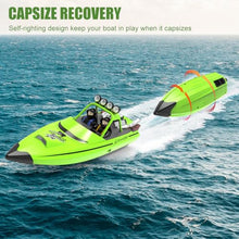 Load image into Gallery viewer, RC Boat for Kids Adults 2.4GHz Remote Control Boats with LED Light for Pool Lakes Water
