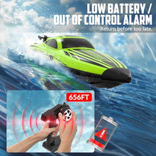 Load image into Gallery viewer, volantexrc Brushless RC Boats for Adults, 30+MPH Fast Remote Control Boat (79705 Green)
