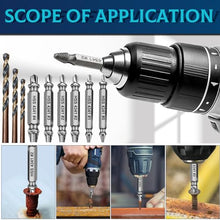 Load image into Gallery viewer, DOAHO 9 PCS Damaged Screw Extractor Set,6 PCS HSS 4341 Screw Extractor Remover Kit and 3 PCS Twist Drill Bit Kit for Stripped Screws &amp; Drill Bit Tools,Holiday or Birthday Gift for Men
