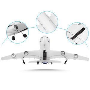 RC Airplane, XK A120 A380 Aircar Model Plane, 3CH 2.4G Remote Control Airplane, EPP Fixed-Wing RC Aircraft RTF Toy for Kids and Adults