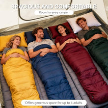 Load image into Gallery viewer, Blow Up Tent with Skylight and Stove Jack,4-6 Person Inflatable Camping Hot Tent with Pump,Easy Setup Family Camping Tent 4 Season Waterproof Outdoor Tents,Beige
