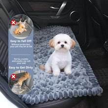 Load image into Gallery viewer, Dog Car Seat Waterproof Bed Cover Non-Slip Car Back Seat Soft and Comfortabl Pet Bed Mat Car Blanket for Travel Backseat Extender Seat Covers Dog Bed for Cars Trucks and SUVs (Grey Cover 23.6” x 51”)
