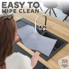Load image into Gallery viewer, Dog Food Mat - 28x18 Raised Edges Dogs Mat for Food and Water Prevent Spill, Waterproof Cat Food Mats Protect Floors, Easy Clean Dog Bowl Mats for Food and Water, Silicone Pet Feeding Placemats
