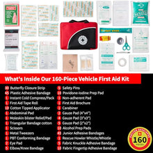 Load image into Gallery viewer, Protect Life Survival First Aid Kit for Home/Business, Camping Survival Kits | Mini Travel First Aid Kit | Camping Equipment | Small Kits for Car | Outdoor Emergency Survivals Pack - 160pcs
