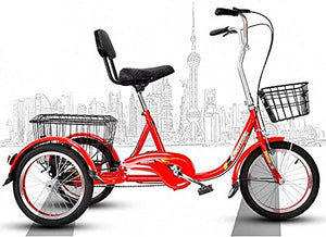 Adult Tricycle - 3 Wheel Bikes for Adults Shopping 16 Inch Adult Tricycle 3 Wheel Bike with Large Basket Seniors Trike