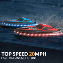 Load image into Gallery viewer, VOLANTEXRC RC Boat 20MPH Fast Remote Control Boat for Adults 2.4Ghz Toy Boat for Pools and Lake with 2 Rechargeable Batteries Toys Gifts for Adults, Red
