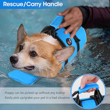 Load image into Gallery viewer, Dogcheer Dog Life Jacket with Zipper and 4ft Leash, Adjustable Pet Life Vest for Swimming Boating, High Buoyancy Flotation Swim Vest PFD for Small Medium and Large Dogs-Blue,S
