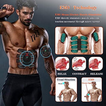 Load image into Gallery viewer, Abs Stimulator Military Grade, Vital Flex Core Ab Stimulator Military Grade, MHD TENS - Ab Stimulator and for Easy Abs Muscle Stimulation and Muscle Activation, Ideal Home Gym Device,Unisex
