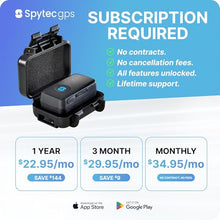 Load image into Gallery viewer, Spytec Atlas GPS Tracker for Vehicles &amp; Kids (Subscription Required) | Up to 14-Day Battery Life | Waterproof Magnetic Case, Geofencing, Portable Real Time Mini GPS Car Tracker w/Lifetime Support
