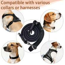 Load image into Gallery viewer, FOVRLZSE 5FT Heavy Duty Dog Leash, Large Medium Dogs, Black
