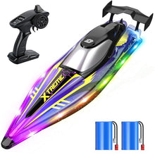 Load image into Gallery viewer, DEERC 17” Large High-Speed RC Jet Boat, Self-Righting Remote Control Boat
