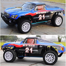Load image into Gallery viewer, Two-Speed RC Truck for Adult, 1/10 Scale Gas Powered Rally Truck, 80KM/H High-Speed Off-Road RC Car

