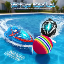 Load image into Gallery viewer, fromeasy 2-Pack Mini RC Boats with Floating Ball – 2.4GHz Remote Control Boats for Pools &amp; Lakes
