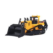 Load image into Gallery viewer, 1/16 RC Bulldozer Truck Scale Model Car Hobby Grade Age Above 15 Military Army Vehicles HUINA 1554 Standard Yellow
