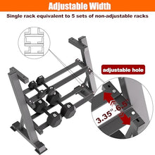 Load image into Gallery viewer, CHICAURA Heavy Duty 3 Tier Dumbbell Rack Stand, 1200LBS Weight Rack for Dumbbell -Stand Only
