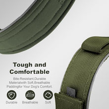 Load image into Gallery viewer, 2026 Upgrade Dog Collar with IPX8 Waterproof AirTag Holder,Military Tactical Comfortable Control Handle and Ultra-Durable Metal Buckle/Night Reflective,GPS Collar for Medium to Large Dogs（ArmyGreen/L）
