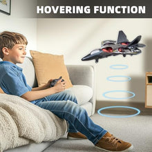 Load image into Gallery viewer, MSKOLER Foam Remote Control Airplane for Kids , RC Jet with Colorful Lights (Gray)
