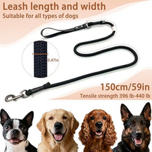Load image into Gallery viewer, FOVRLZSE 5FT Heavy Duty Dog Leash, Large Medium Dogs, Black
