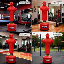 Load image into Gallery viewer, Punching Dummy, Durable Silicone Punching Bag with Large Stable Base for Adults &amp; Kids, Freestanding Training Target for Boxing, Taekwondo, MMA, Home Gym(RED-2)
