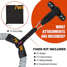 Load image into Gallery viewer, Perantlb Battle Rope with cloth sleeve -1.5/2 Inch Diameter 30' 40' 50' Lengths -Gym Muscle Toning Metabolic Workout Fitness, battle rope Anchor Strap Kit Included (1.5" x 40 ft Length)
