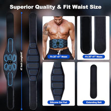 Load image into Gallery viewer, Gnisang FDA Cleared - MHD TENS Muscle Stimulator Electronic Abs Muscle Toner Ab Machine Trainer for Abdomen Easy Abs Muscle Stimulation and Activation, Home Gym Use Black1
