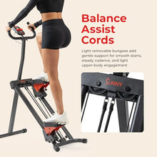 Load image into Gallery viewer, Sunny Health &amp; Fitness Smart Foldable Stair Climber with Balance-Assist Cords - SF-S025005
