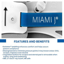 Load image into Gallery viewer, Miami J Cervical Collar - Neck Brace for Restricting Cervical Motion-Nerve &amp; Post-Surgery Relief , Neck Pain Relief, Decompression &amp; Support - Rigid Posture Corrector &amp; Stretcher for Whiplash (MJ-500 / Tall)
