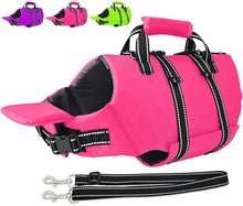 Load image into Gallery viewer, Fragralley Dog Life Jacket with Self-Locking Zipper, High-Buoyancy Ripstop Dog Swimming Vest, Floating Vest with Rescue Handle for Swimming and Boating, PFD Available for Small, Medium, and Large Dogs
