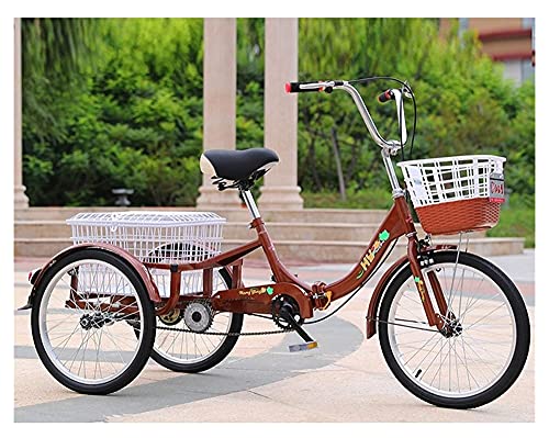 Adult Tricycle - 3 Wheel Bikes for Adults Shopping Foldable 3 Wheel Bike Tricycle 20inch Family Manpower Trike