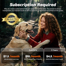 Load image into Gallery viewer, DBDD AI GPS Tracker for Dogs (30lbs+) - Real-Time Location &amp; AI Health Assistant, Electronic Fence Collar for Escape Artists, Waterproof Dog GPS Tracker for Medium Large Dogs, iOS Android
