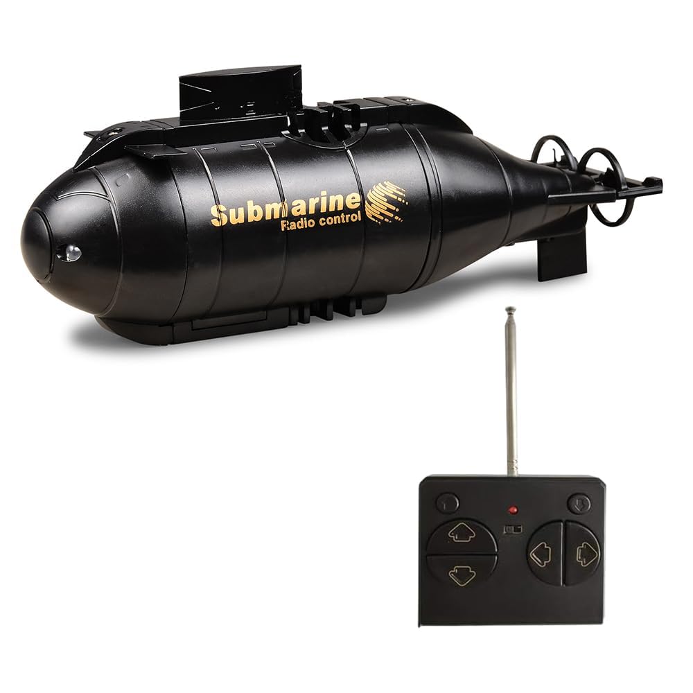 6 Channels Mini RC Submarine Toy (Black)