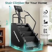 Load image into Gallery viewer, FEIERDUN SC3 Stair Stepper Machine for Home Gym, Commercial Grade Stair Climber with LED Screen, Stair Machine with 15 Speed Levels for Cardio and Lower Body Workout, 660LBS Capacity, 24-164 Steps/Min
