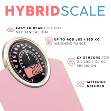 Load image into Gallery viewer, Thick Tempered Glass - Extra Large Display - Easy to Read Digital Bathroom Scale - New - Pink
