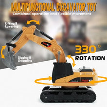 Load image into Gallery viewer, BRRRRT 1/64 Full Proportion Remote Control Excavator,Remote Control Construction Vehicles with Metal Shovel.
