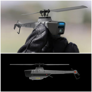 Drone Helicopter with 1080P Camera, Military Remote Control Helicopter for Adults, 2.4G Aerial Vehicle Reconnaissance, Take Off (2 Batteries)