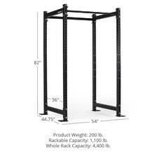 Load image into Gallery viewer, Titan Fitness T-3 Series Black Short Power Rack, 36in Depth, 1,100 LB Capacity Cage for Weightlifting and Strength Training
