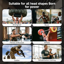 Load image into Gallery viewer, Neck Harness Weight Lifting, Neck Trainer Exerciser Equipment with Adjustable Heavy Duty Steel Chin Straps for Neck Strength and Pain Relief, Portable Head Harness for Weight Lifting,Home and Gym Use

