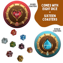 Load image into Gallery viewer, Do or Drink Wizards Tavern Strategy Drinking Card Game for Adults 21+ – Chaotic Fantasy Party Game with Spells, Dice &amp; Coasters | 2–8 Players, 170 Cards, Fun Party D&amp;D Themed Game for Hangouts
