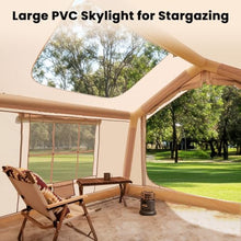 Load image into Gallery viewer, Inflatable Tents for Camping, Blow Up Tent for Camping Adults 4-6 People, Inflatable Hot Tent with Stove Jack &amp; AC Ports, Glamping Tents for Outdoors, Easy Setup with Air Pump
