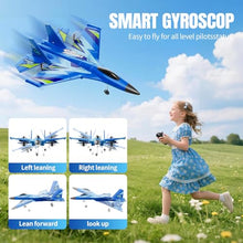 Load image into Gallery viewer, Foam RC Plane for Kids Adults Beginner, Remote Control Airplane RC Jet
