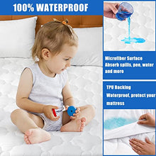 Load image into Gallery viewer, Waterproof Mattress Protector Queen Size, 6''-21'' Deep Pocket Fitted Quilted Mattress Pad Cover, Breathable, Hollow Cotton Alternative Filling Mattress Pad Cover, Queen Size
