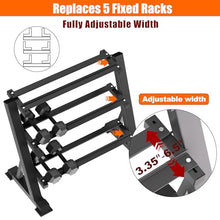 Load image into Gallery viewer, 3 Tier Dumbbell Rack, 1200LBS Heavy Duty Weight Rack for Home Gym- Dumbbell Rack Stand Only
