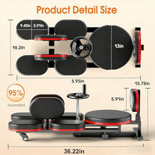 Load image into Gallery viewer, TDH Leg Stretcher, 220LBS Stretcher Machine,200° Adjustable Split Machine, Flexibility Stretching Equipment to Relieving Leg Muscl,Exercise for Everyone (Red)
