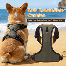 Load image into Gallery viewer, No Pull Dog Harness, No-Choke Soft Padded Reflective Dog Vest Harness with Front Clip &amp; Top Handle, 2 Quick-Release Buckles, Adjustable for Small Medium Large Dogs
