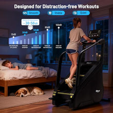 Load image into Gallery viewer, ERGOLIFE Stair Stepper Machine for Home Gym, Stair Climber with 25 Resistance Levels, 660 lbs Capacity, 7-Level Safety System, Natural Floating Step, Quiet Cardio Workout Machine with LED Touchscreen
