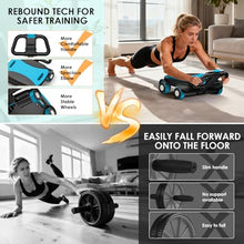 Load image into Gallery viewer, FIAMERMOR 2026 ab roller wheel - 4 wheel elbow support abdominal wheel -Blue
