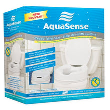 Load image into Gallery viewer, Drive Medical 770-626 AquaSense Raised Toilet Seat with Lid, Standard Seat, White
