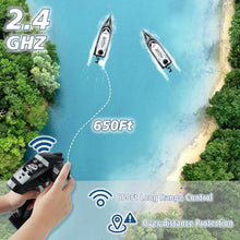 Load image into Gallery viewer, Podleer RC Boat-Remote Control Boat for Adults-High Speed 35+ KPH for Pool (Black)
