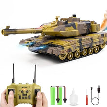 Load image into Gallery viewer, RC Tank - 2.4Ghz Remote Control Army Tank Toys with Auto Demo Sound Light Smoke
